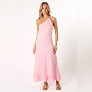 Petal + Pup Flaeur One Shoulder Maxi Dress